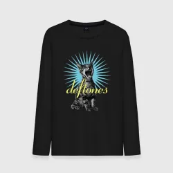 Мужской лонгслив хлопок Deftones cat
