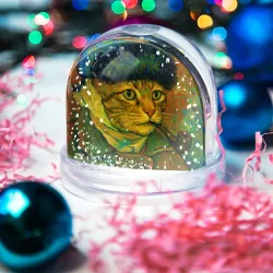 Игрушка Снежный шар Автопортрет Кота Гога - мем - фото 2