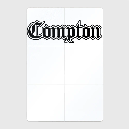 Магнитный плакат 2Х3 Compton rap надпись