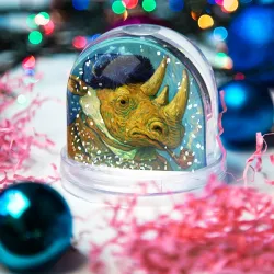 Игрушка Снежный шар Автопортрет Носо Гога - мем - фото 2
