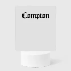 Светильник-ночник Compton Калифорния рэп чёрная надпись