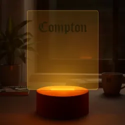 Светильник-ночник Compton Калифорния рэп чёрная надпись - фото 2