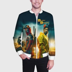 Мужской бомбер 3D Дэдпул и Хайзенберг пустились во все тяжкие - фото 2