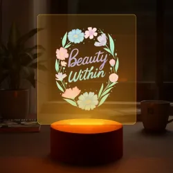 Светильник-ночник Beauty within - леттеринг - фото 2