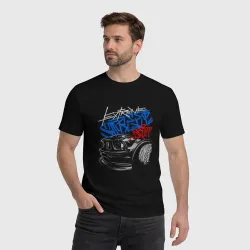 Мужская футболка хлопок Extreme street drift Ford Mustang - фото 2