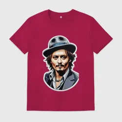 Мужская футболка хлопок Американский актер Джонни Депп