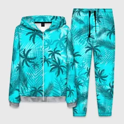 Мужской костюм 3D GTA Vice city style Tommy Vercetti тропический пляж
