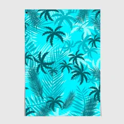 Постер GTA Vice city style Tommy Vercetti тропический пляж
