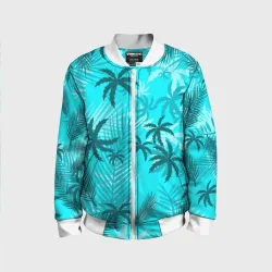 Детский бомбер 3D GTA Vice city style Tommy Vercetti тропический пляж