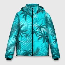 Мужская зимняя куртка 3D GTA Vice city style Tommy Vercetti тропический пляж