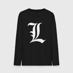 Мужской лонгслив хлопок Death note L Эл Лоулайт