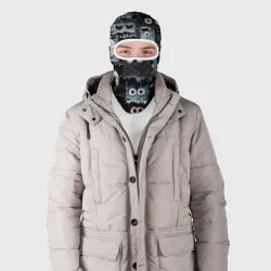 Балаклава 3D Монстры в стиле пэчворк с глазами и зубами - фото 2