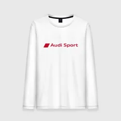 Мужской лонгслив хлопок Audi sport - logo