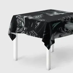 Скатерть 3D Монахиня и ангелы в стиле татуировки