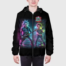 Мужская куртка 3D Rick and Morty - punk's not dead meme - фото 4