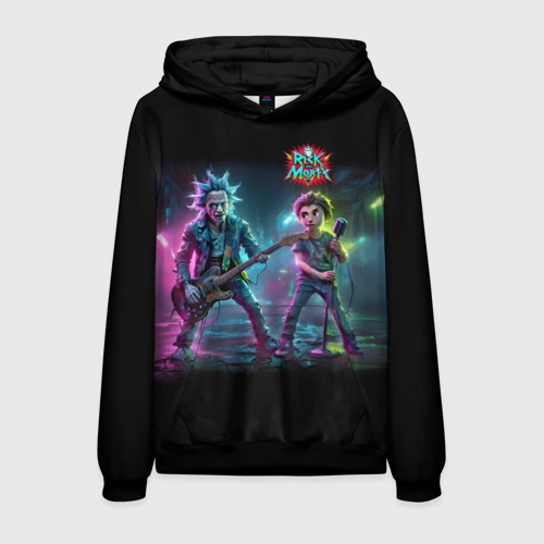 Мужская толстовка 3D Rick and Morty - punk's not dead meme