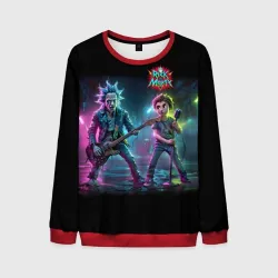 Мужской свитшот 3D Rick and Morty - punk's not dead meme
