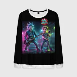 Мужской свитшот 3D Rick and Morty - punk's not dead meme