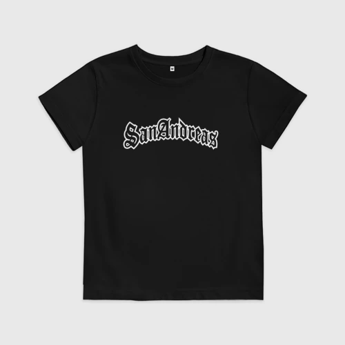 Детская футболка хлопок GTA San Andreas надпись белая США