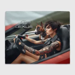 Плед 3D Beauty with dog - Lexus