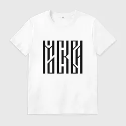 Мужская футболка хлопок Москва 1147 чёрный цвет