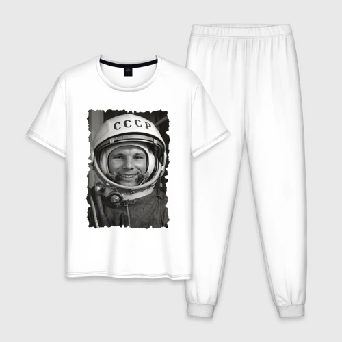 Мужская пижама хлопок Yuri Gagarin - never forget celebrity