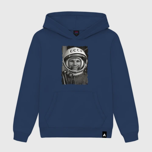 Мужская толстовка хлопок Yuri Gagarin - never forget celebrity