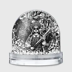 Игрушка Снежный шар Русская царевна и герои русских сказок 