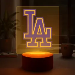 Светильник-ночник LA Lakers Лос Анджелес баскетбол цвета команды  - фото 2
