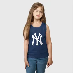 Детская майка хлопок New York white logo Yankees  - фото 2
