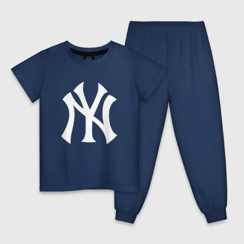 Детская пижама хлопок New York white logo Yankees 