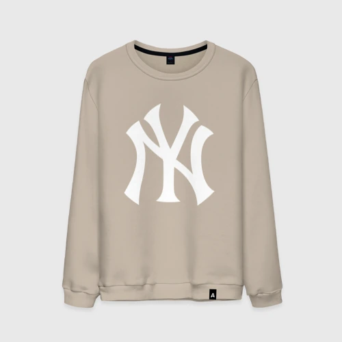 Мужской свитшот хлопок New York white logo Yankees 