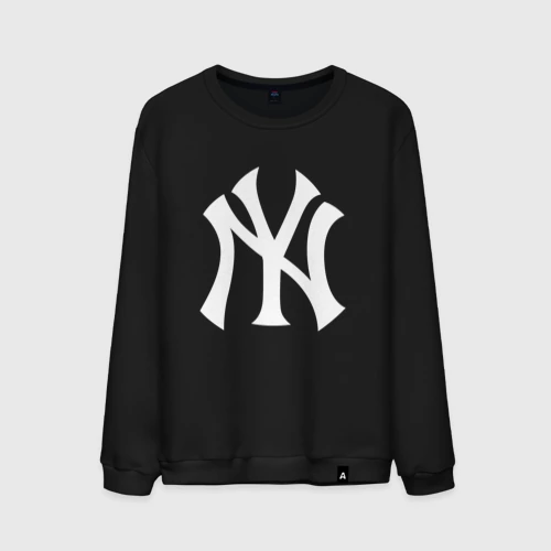 Мужской свитшот хлопок New York white logo Yankees 