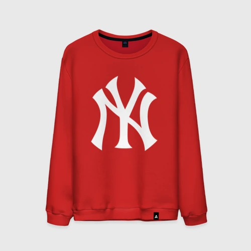 Мужской свитшот хлопок New York white logo Yankees 