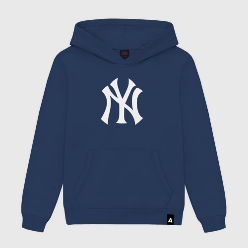 Мужская толстовка хлопок New York white logo Yankees 