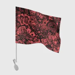 Флаг для автомобиля Покерные фишки карты и игральные кости