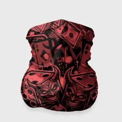Бандана-труба 3D Покерные фишки карты и игральные кости
