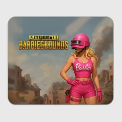 Прямоугольный коврик для мышки Cool Barbie - Pubg shooter game meme