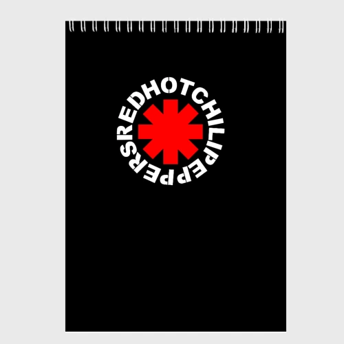 Скетчбук RHCP - Red Hot Chili Peppers лого на спине