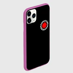 Чехол для iPhone 11 Pro матовый RHCP - Red Hot Chili Peppers лого на спине - фото 2
