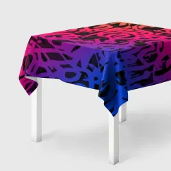 Скатерть 3D Яркое неоновое граффити 