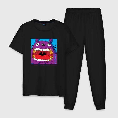 Мужская пижама хлопок Totoro scream