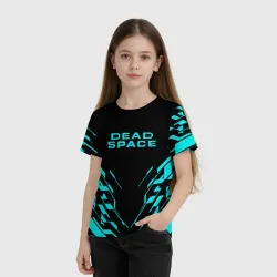 Детская футболка 3D Dead space неоновый костюм - фото 2