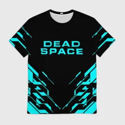 Мужская футболка 3D Dead space неоновый костюм