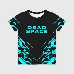 Детская футболка 3D Dead space неоновый костюм