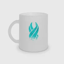 Кружка матовая стеклянная Dead space неоновый обелиск