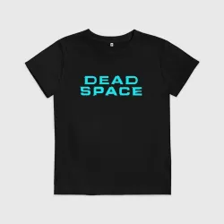 Детская футболка хлопок Dead space neon logo 