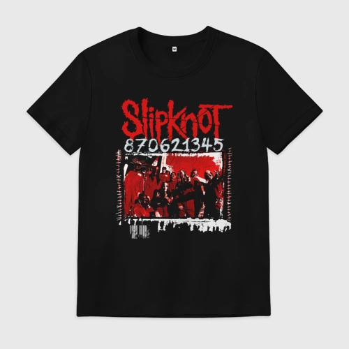 Мужская футболка хлопок Slipknot - 870621345