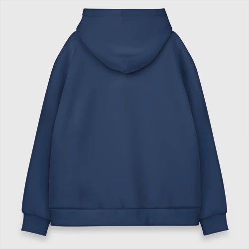 Мужской костюм oversize хлопок с принтом Тоторо и друзья, вид сзади #1