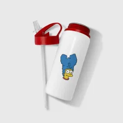 Бутылка для воды с трубочкой Wu-Tang Marge - фото 2